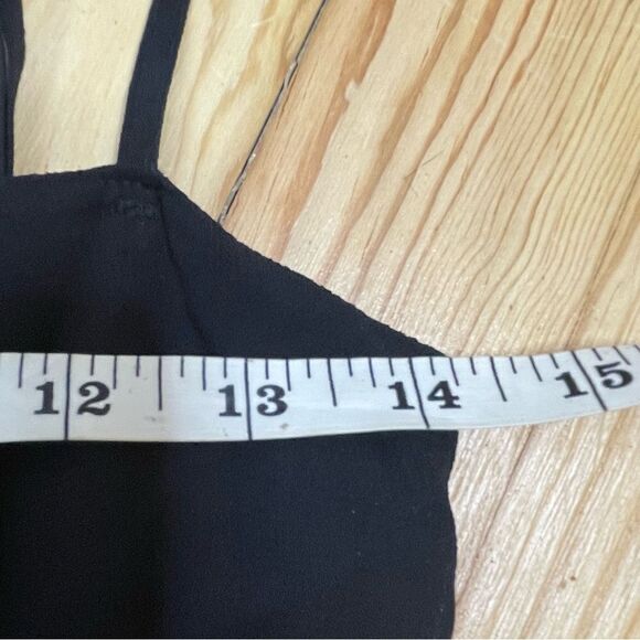 Reformation Ingrid Black Maxi Event Dress Slit Chiffon Strapless Spaghetti Strap - Picture 10 of 10